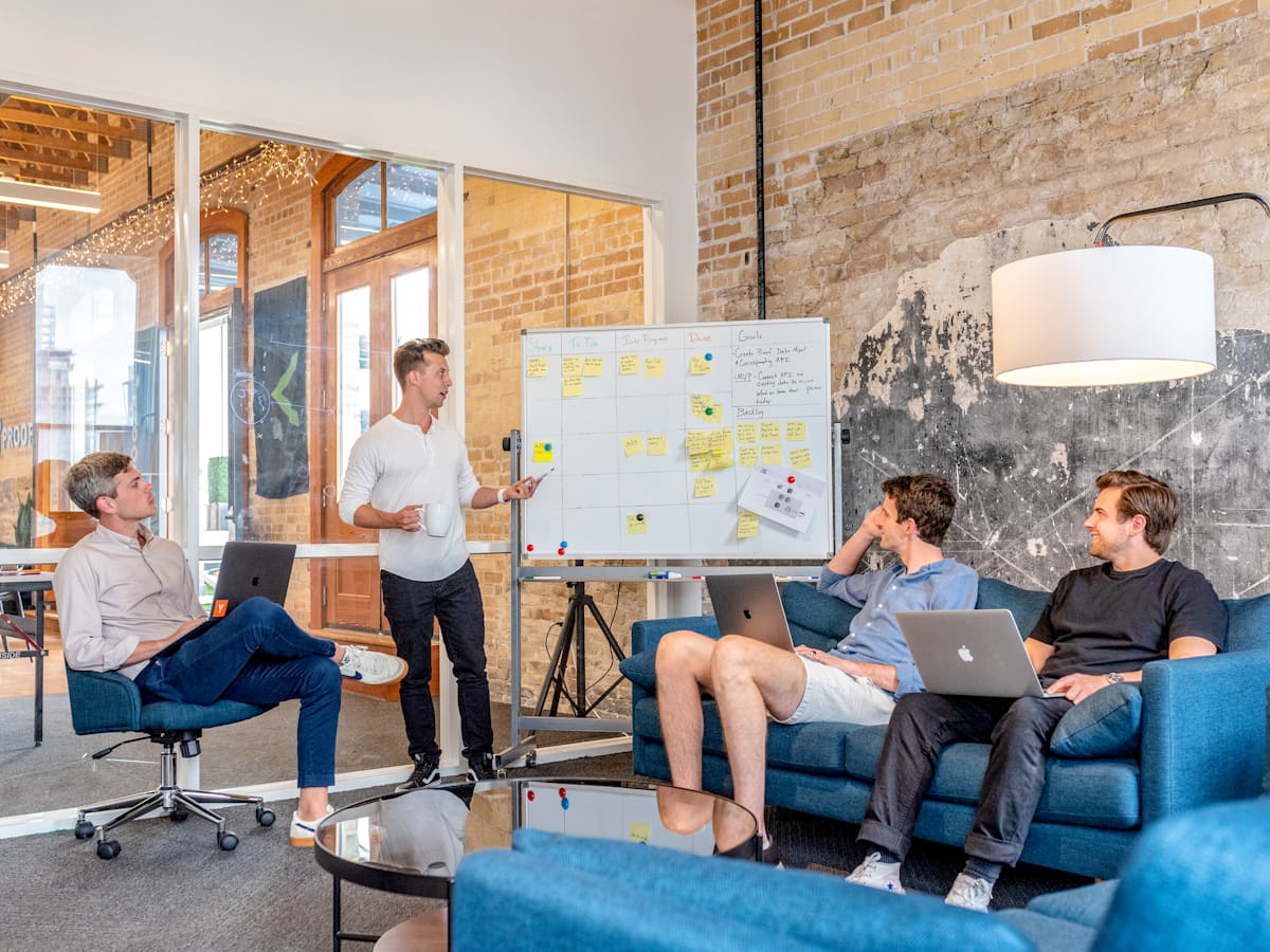 Business team planning campaign